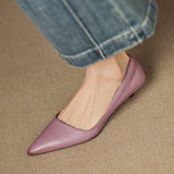 Arlette – Cuir Escarpins à Talon Kitten