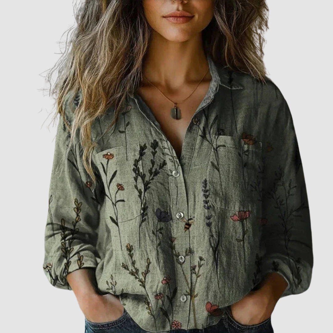 Morena | Blouse Vintage Imprimée