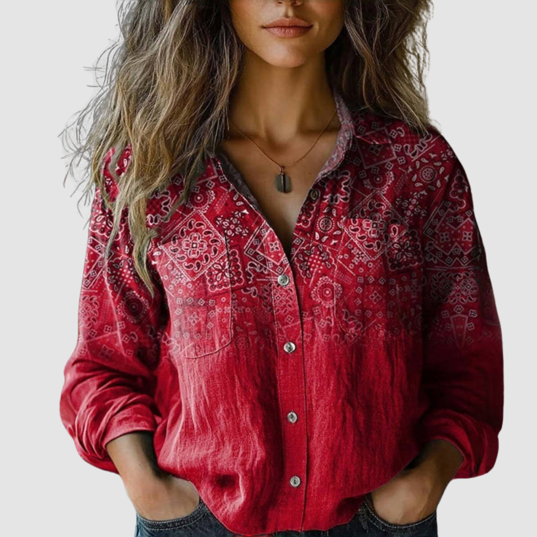 Morena | Blouse Vintage Imprimée