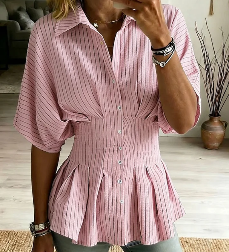 Nora | Blouse Courte à Manches