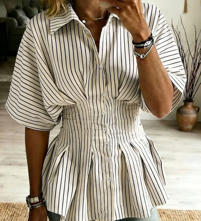 Nora | Blouse Courte à Manches