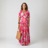 Léonie – Robe longue fluide fleurie