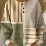 Soléane | Henley en tricot gaufré confortable