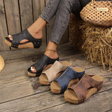 Sofia - Sandales Wedges Lumi Stud