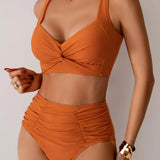 Noémie | Ensemble de bikini d'été taille haute