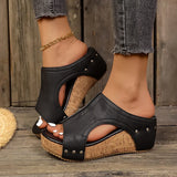 Sofia - Sandales Wedges Lumi Stud