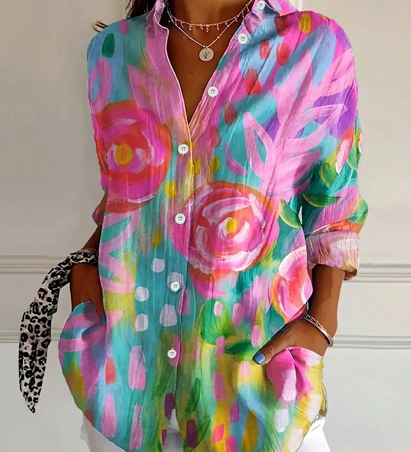 Sadie | Blouse à Motif Coloré