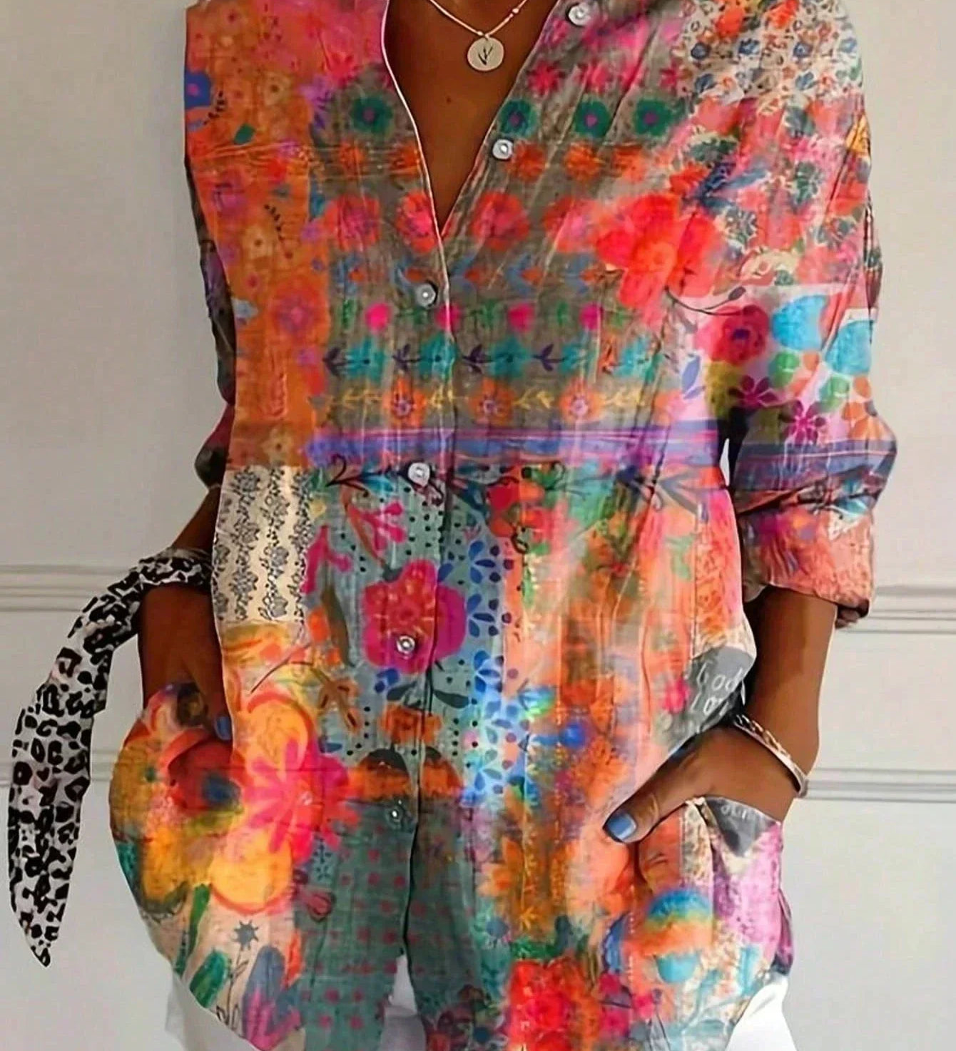 Sadie | Blouse à Motif Coloré