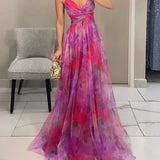 Claudia |™ Robe longue envoûtante avec imprimé floral