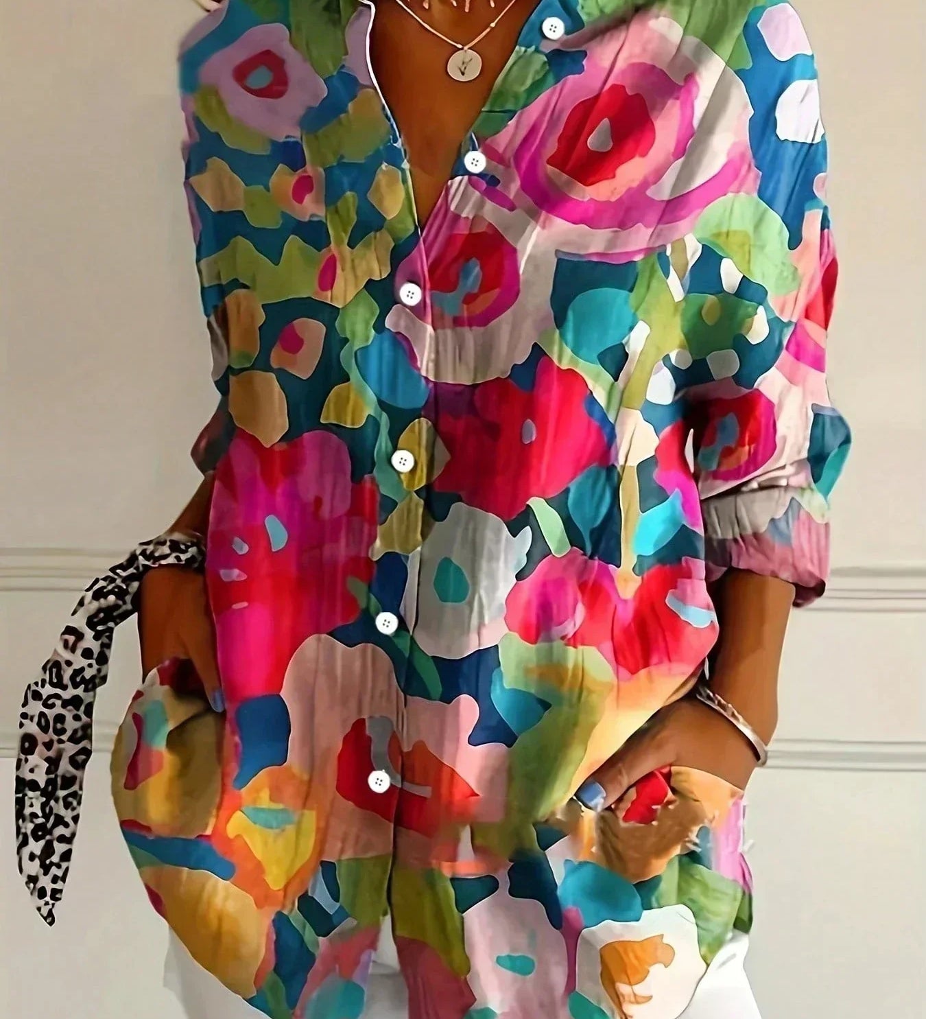 Sadie | Blouse à Motif Coloré