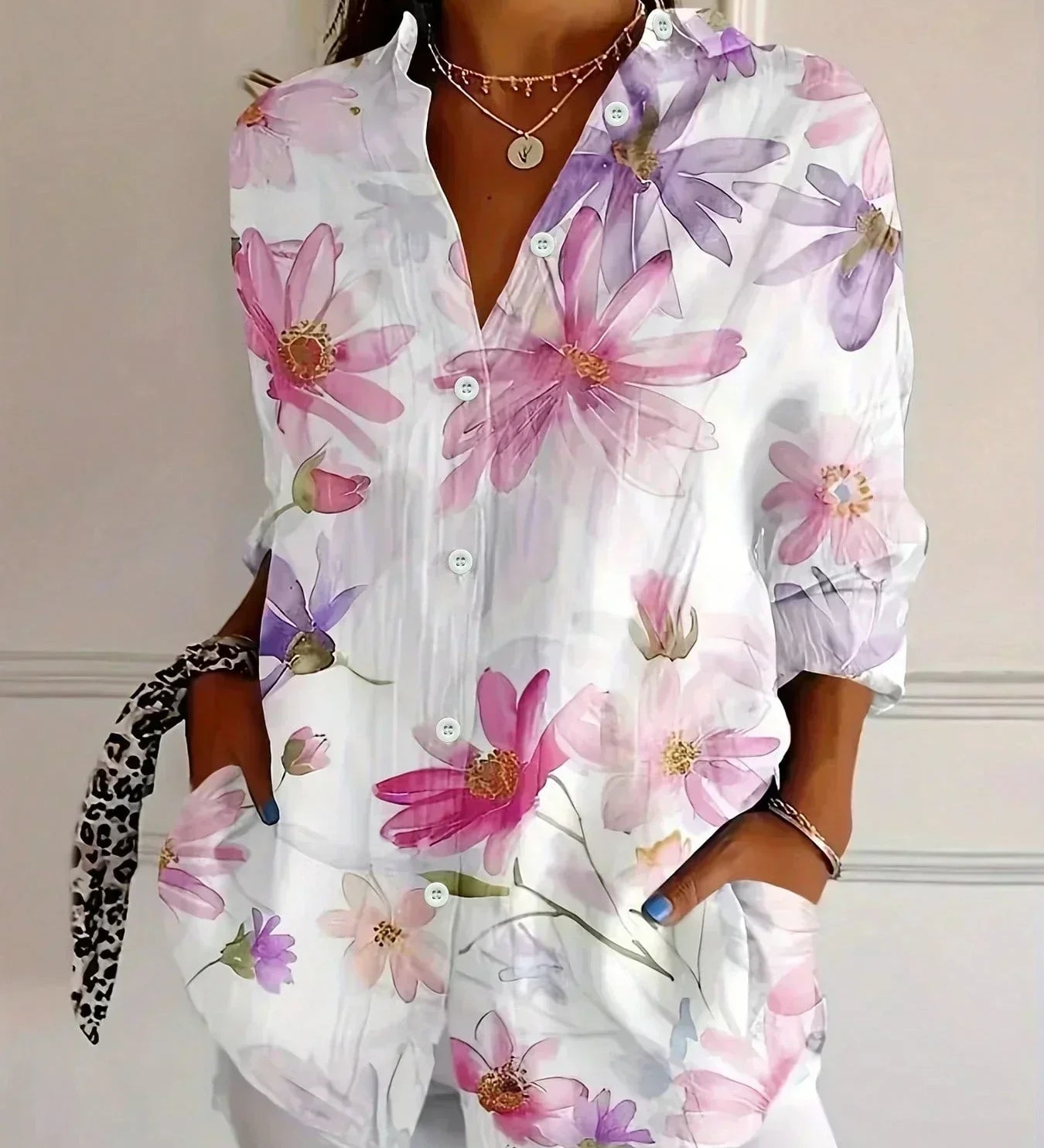 Sadie | Blouse à Motif Coloré