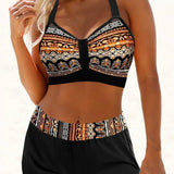 Janette | Bikini à taille haute côtelé