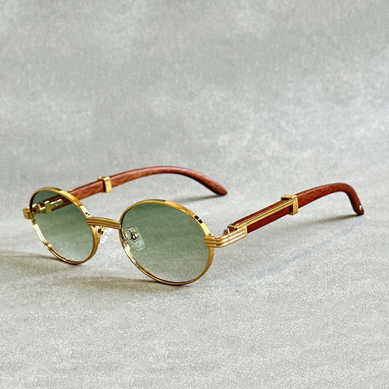 Joël | Lunettes de soleil en bois avec verres dégradés
