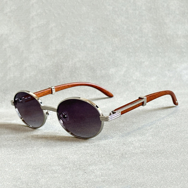 Joël | Lunettes de soleil en bois avec verres dégradés