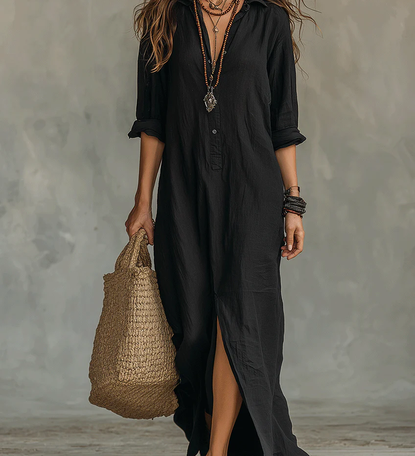 Soline | Robe longue à boutons