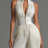 Lucía | Robe plissée en georgette