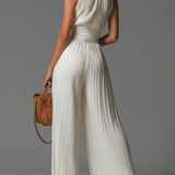 Lucía | Robe plissée en georgette
