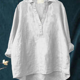 Andrea | Blouse d'été élégante en lin