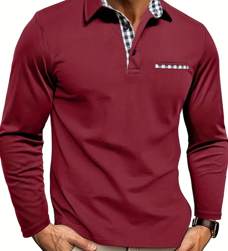 ADRIEN™ | POLO MANCHES LONGUES CLASSIQUE