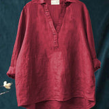 Andrea | Blouse d'été élégante en lin