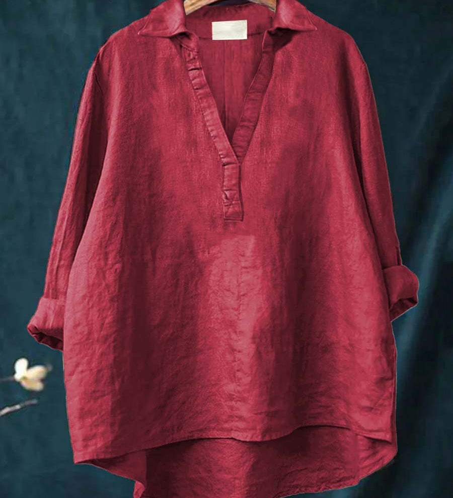 Andrea | Blouse d'été élégante en lin
