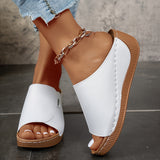 Isabelle | Mules compensées confortables