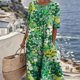 Flora | Robe midi fleurie décontractée