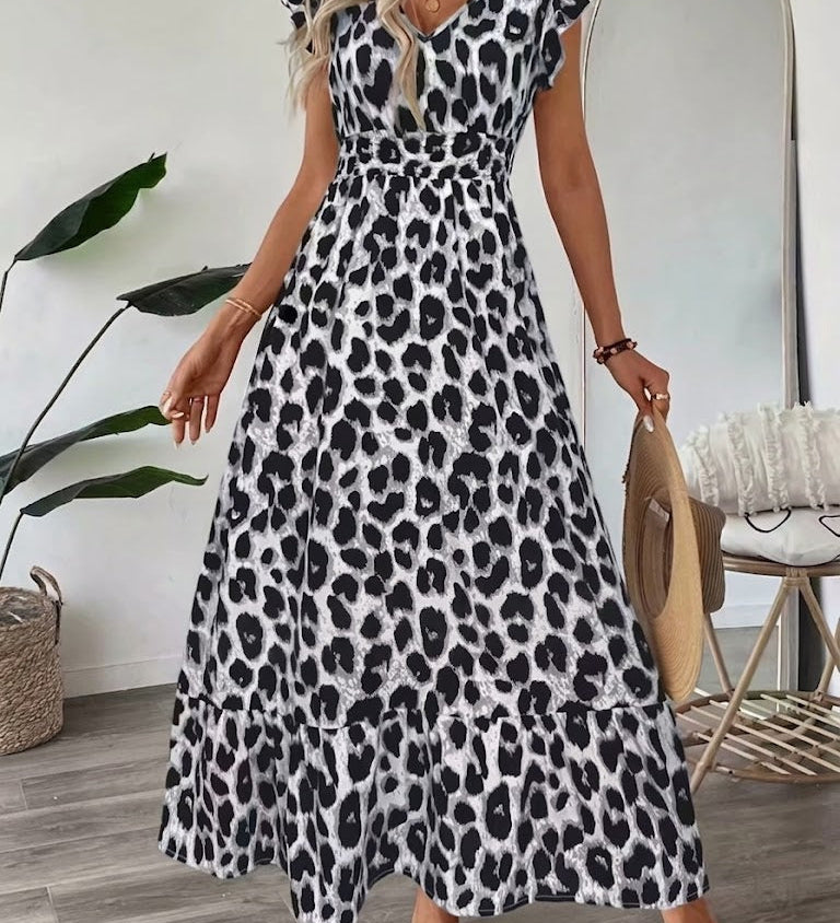 Candela | Robe maxi baroque avec décolleté en V