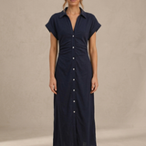 Alice | Robe midi avec boutons