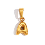 Collier Lettre Bubble Chic