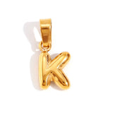 Collier Lettre Bubble Chic