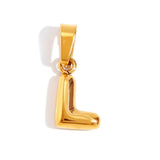Collier Lettre Bubble Chic