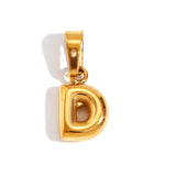 Collier Lettre Bubble Chic