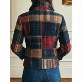 Cloé | Veste à Carreaux Classique