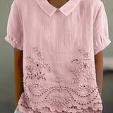 Lily | Chemise Brodée de Fleurs