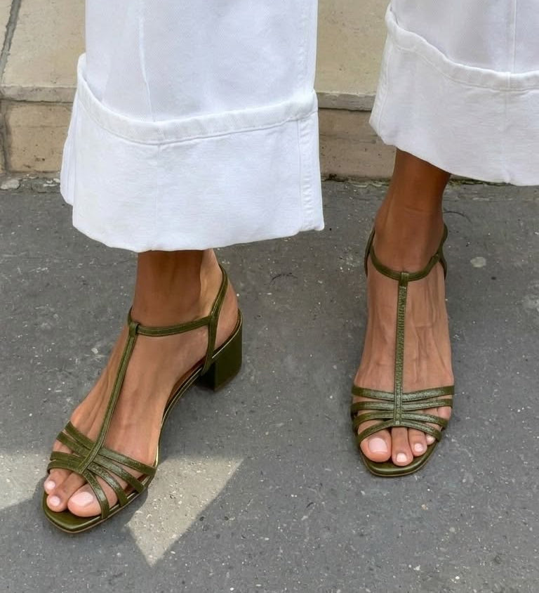 Allegra | Sandales Dorées Élégance Quotidienne