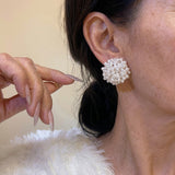 Zoé | Boucles d'oreilles en perles incrustées élégantes
