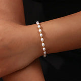 Julia | Bracelet Élegant en Perles et Or
