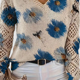 Aurelia | Pull élégant avec design floral