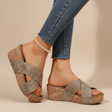 Oakley – Sandales à Talon Wedge Boho