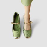 Émilie – Ballerines vintage raffinées