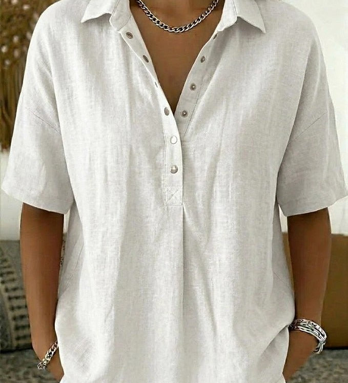Nora – Blouse Krage Élégante