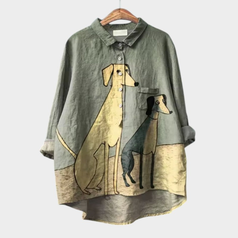 Amélie | Blouse d'été élégante en lin