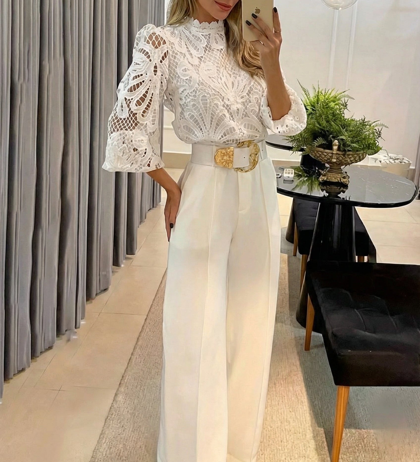 Maria – Ensemble chemisier et pantalon