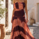 Léa | Robe maxi tie dye