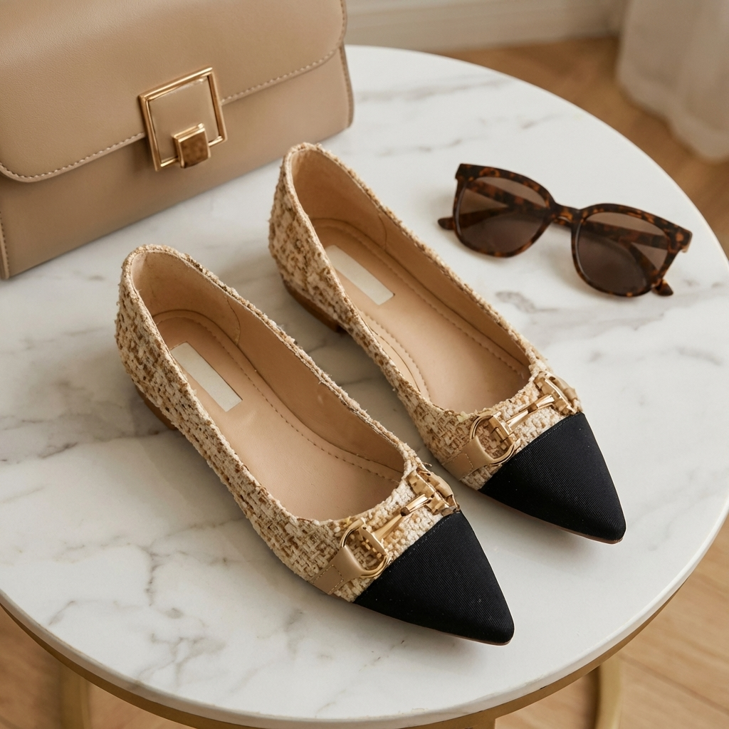 Verona – Ballerines Tweed