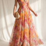 Giselle | Robe Maxi Envoûtante avec Imprimé Floral