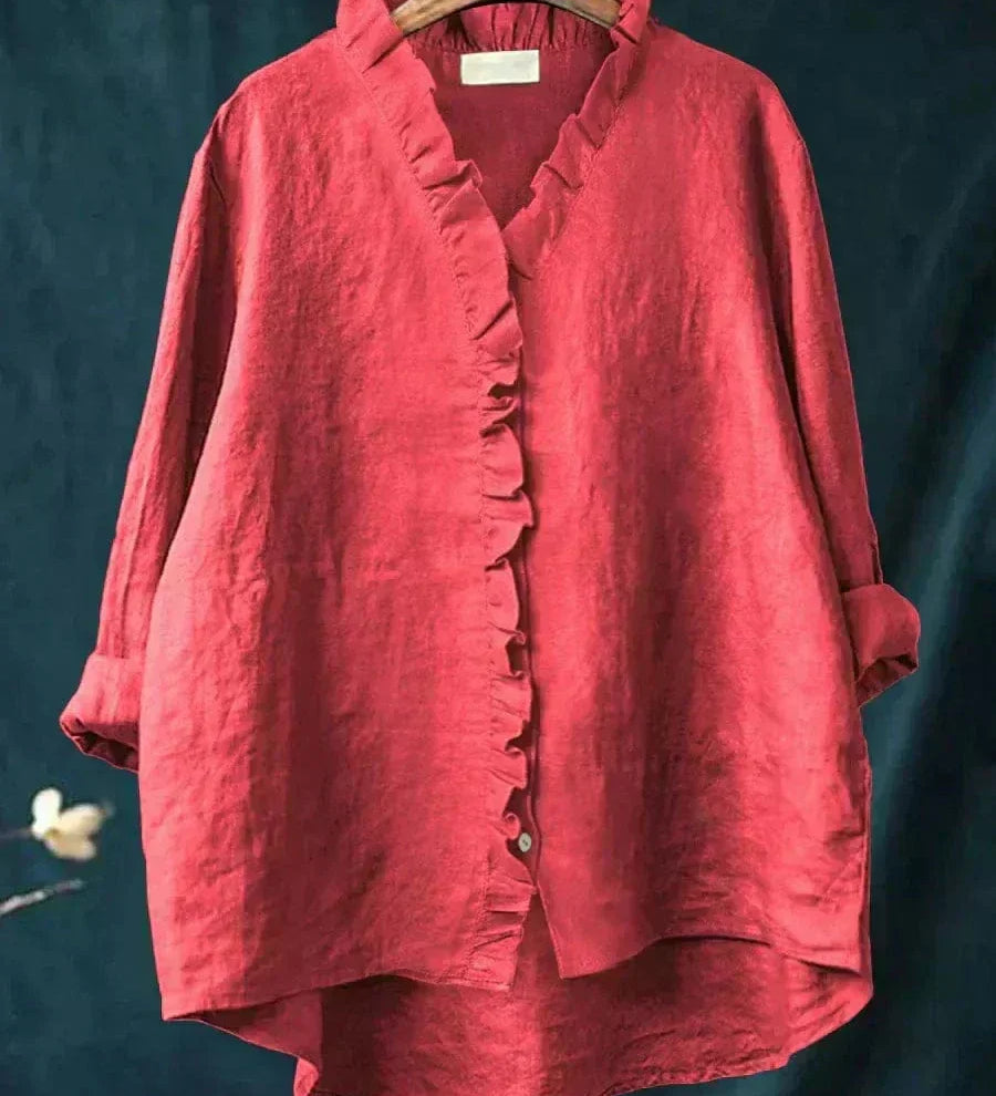 Eline | Blouse d'été élégante en lin