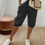 Laluna | Short femme en coton et lin