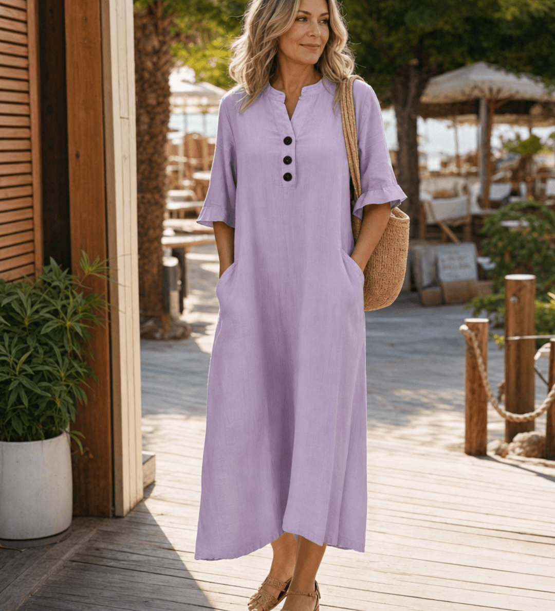 Aurélie | Robe midi décontractée